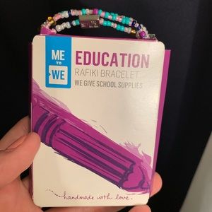 NWT Education Impact Rafiki Bracelet from Me To We